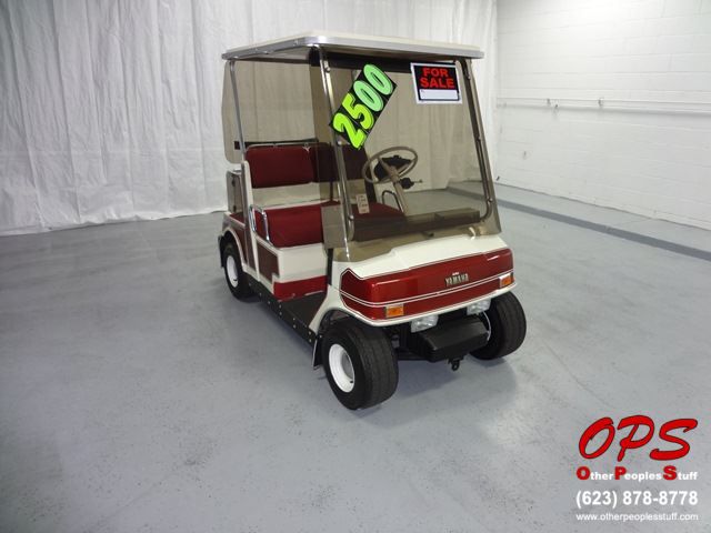 1990 burgundy yamaha golf cart