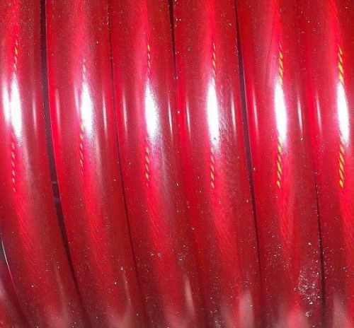 Red translucent MAGNETO SPARK PLUG WIRE, STRANDED COPPER CORE