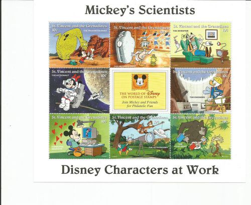 St vincent disney characters at work mnh