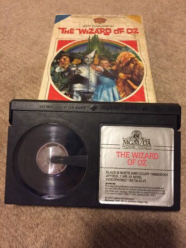 The Wizard of Oz Beta Betamax Hi-Fi Video NOT VHS