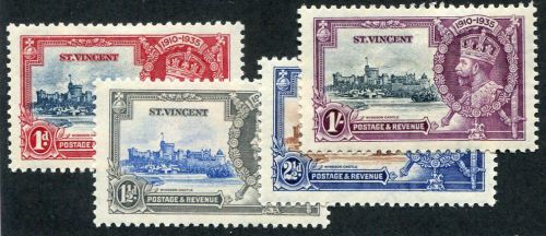 ST VINCENT 134 - 137 Very Nice Mint Light Hinged Set SILVER JUB UPTOWN 15352