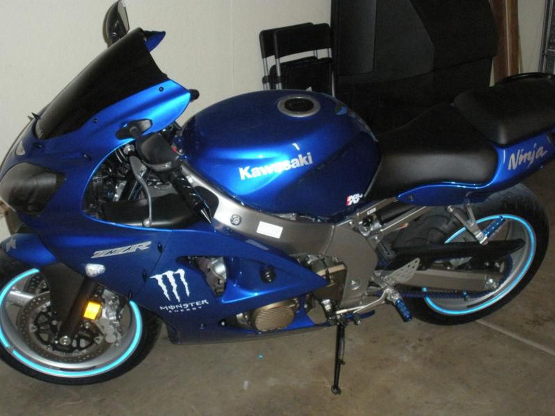 2008 kawasaki zzr 600 blue