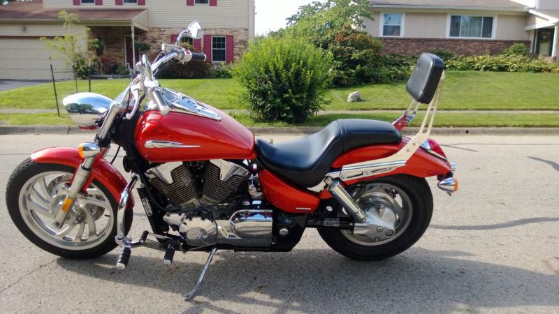 honda, vtx, 1300, orange, motorcycle, 2006, v-twin