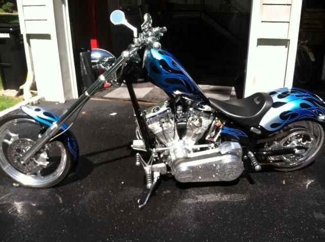 Excellent condition chopper with lots of chrome