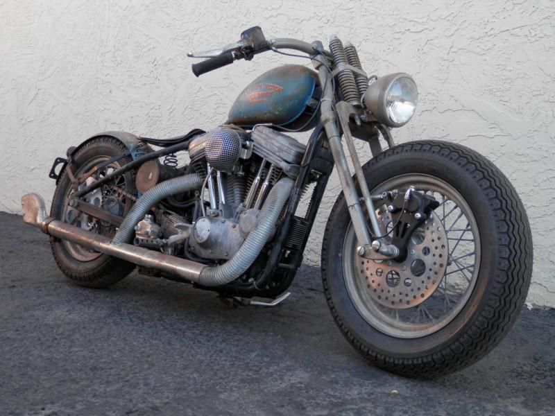Harley davidson sportster custom bobber by bobberpros chopper rat bike vintage