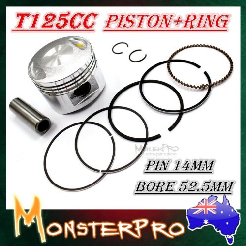 Genuine LIFAN 125cc 52.5mm 14mm Pin Piston Rings Kit Engine PIT TRAIL DIRT BIKE