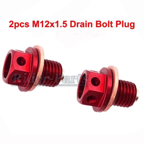 Red Oil Magnetic Drain Bolt Plug Chinese Lifan YX Zongshen Engine Pit Dirt Bike