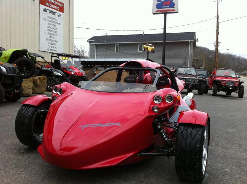 2013 Campagna T-Rex 14R Exotic Flaming Red Reverse Trike Brand New Exotic Trike