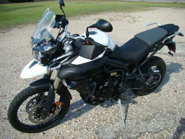 2013 triumph tiger 800 xc abs - crystal white