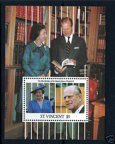 St vincent 1991 queens 65th birthday ms 1690 mnh