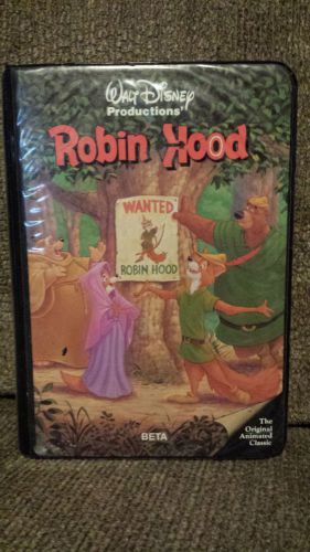 Robin Hood Beta Max Disney Classics RARE OOP Betamax