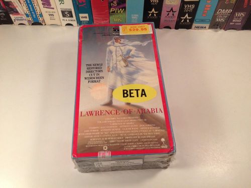Lawrence Of Arabia Sealed Betamax NOT VHS 1962 Beta Peter O&#039;Toole Alec Guinness