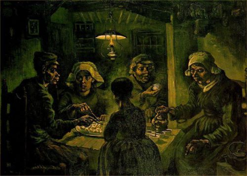 Oil Painting repro Vincent Van Gogh Potato Eaters
