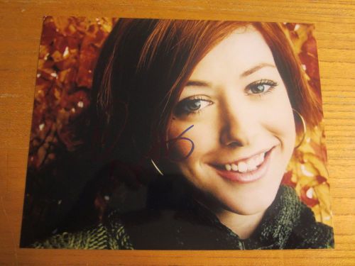 Alyson hannigan actress autographed/signed 8x10 photograph buffy willow