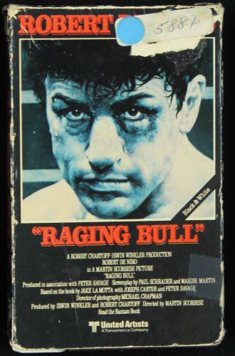 Raging bull beta videotape movie video tape betamax