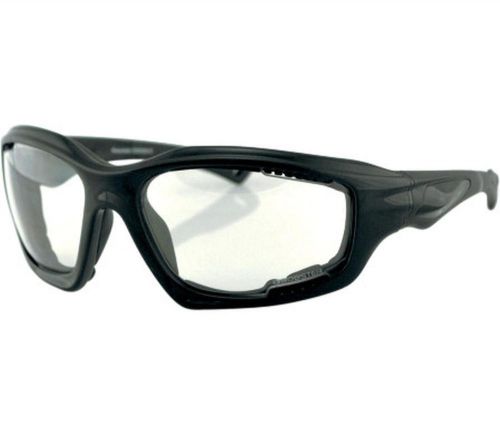 New Bobster Desperado Goggles Adult Sunglasses, Black/Clear Lens, One Size