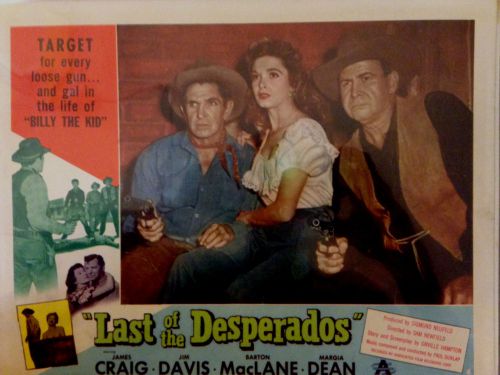 Lobby card LAST OF THE DESPERADOS outstanding condition