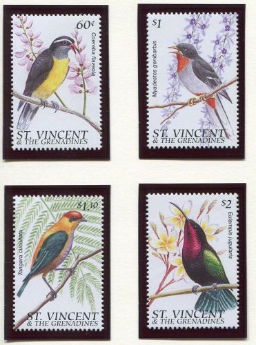 St Vincent, Scott 2286-89, Birds, 1996, NH