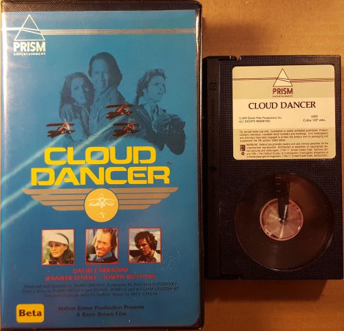 Cloud Dancer BETA Betamax David Carradine Prism CLAMSHELL RARE