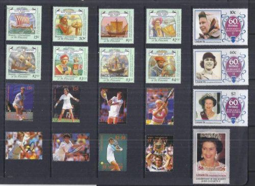 x8812 St Vincent &amp; Grenadines / A Small Collection of Victoria Early Umm