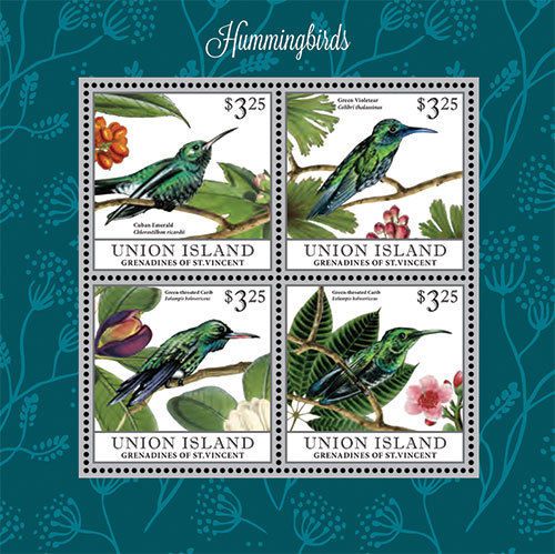 Union Island Grenadines of Saint Vincent| Hummingbirds, 2013 | 1310 S/H MNH