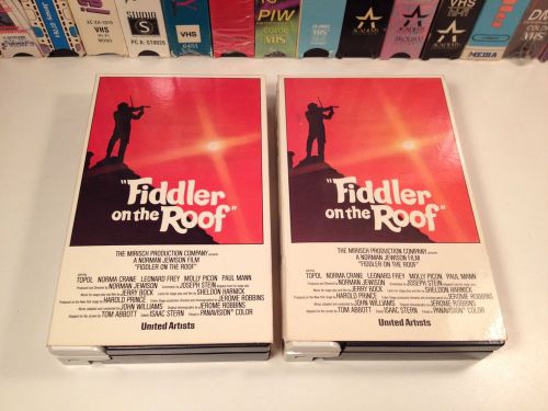 Fiddler On The Roof Betamax 2-Tape Magnetic Video 1971 Musical Drama Beta Topol