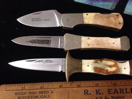 Precise DeerSlayer Classic, Parker Cut Co Desperado, Parker Imai Pocket Knives