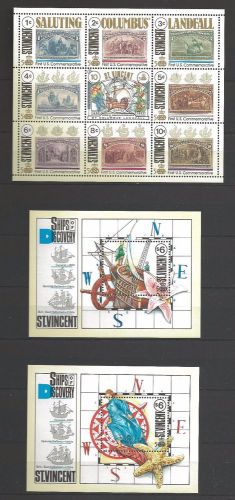 St.vincent.1991.columbus discovery of america 500th anniv.mnh
