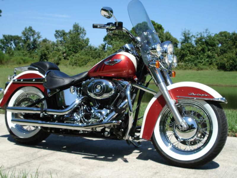 2012 Harley Deluxe FLSTN Pristine Condition Only 3k Miles 2 Tone Perfect