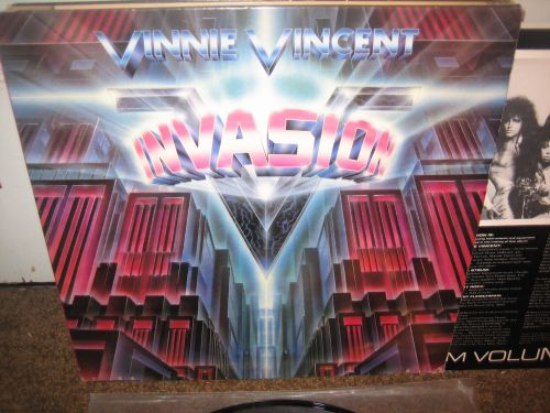 USED Vinnie Vincent Invasion s/t LP KISS glam rock