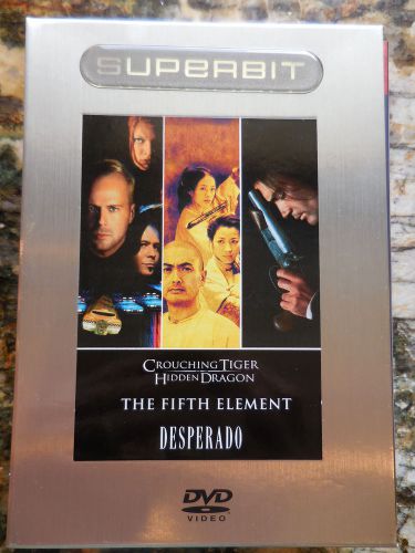 SUPERBIT DVD Box Set Crouching Tiger Hidden Dragon Desperado the Fifth Element, US $13.99, image 1