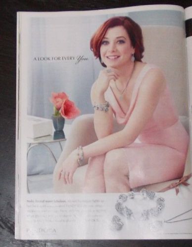 Alyson hannigan pandora advertisement ad original magazine page photo 8x10