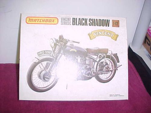 VINTAGE MODEL KIT MATCHBOX 1/12 SCALE VINCENT BLACK SHADOW MOTORCYCLE