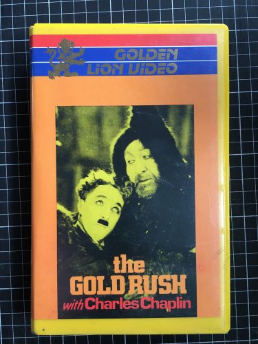 The gold rush beta not vhs video golden lion charlie chaplin hollywood house