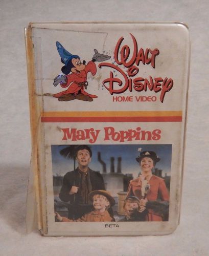 Betamax Beta MARRY POPPINS Disney 1964 Julie Andrews Dick Van Dyke