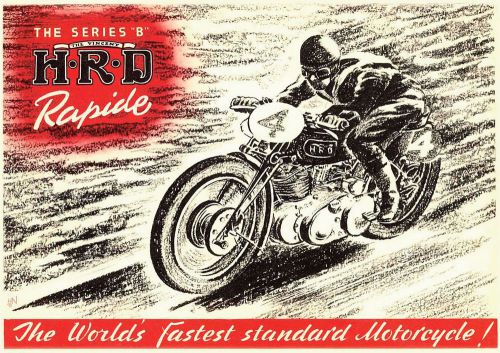 The Vincent HRD Motorcycle Advert POSTER