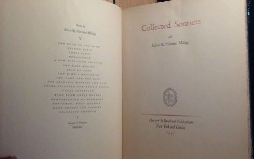 Collected Sonnets by Edna St. Vincent Millay 1941