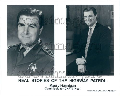 1993 maury hannigan real stories of the highway patrol tv show press photo