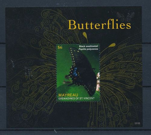 [33157] Mayreau St. Vincent 2011 Butterflies Schmetterlingen MNH Sheet