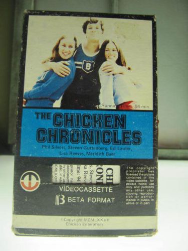 The Chicken Chronicles BETA Magnetic Video Rare OOP No Dvd