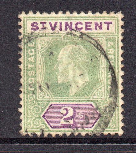 St vincent 2/- stamp c1902 used