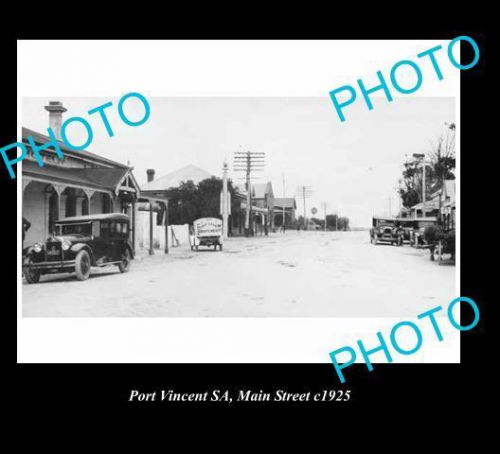 OLD LARGE HISTORICAL PHOTO OF PORT VINCENT S.A, MAIN STREET c1925