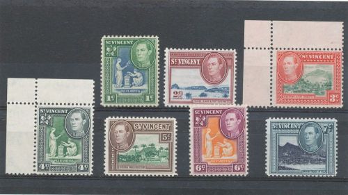 St Vincent KGVI 1949 Issue to 7c SG164-170 UM/MNH