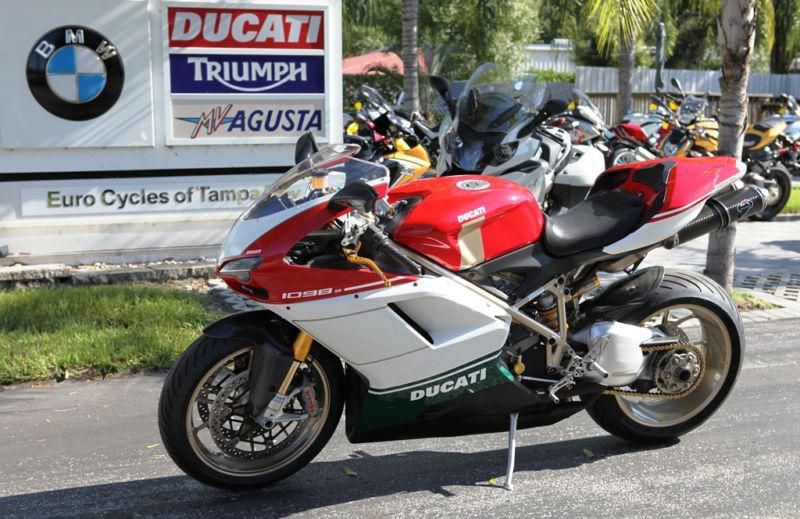 USED 2007 Ducati 1098 S Tricolore carbon fiber Termignoni exhaust Carbon Fiber