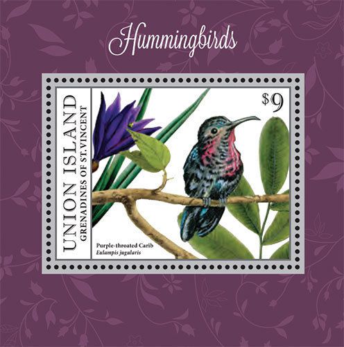 Union Island Grenadines of Saint Vincent| Hummingbirds, 2013 | 1309 S/S MNH