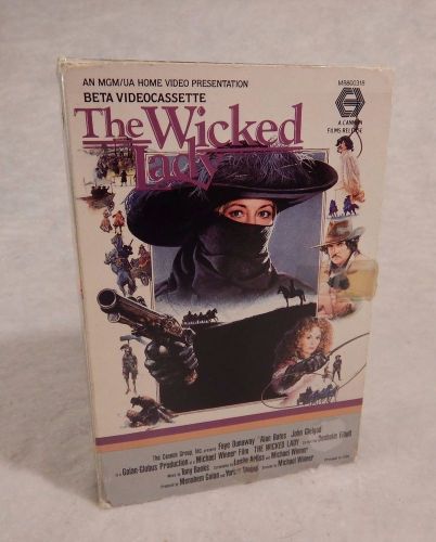 Betamax Beta The Wicked Lady movie tape Beta Faye Dunaway