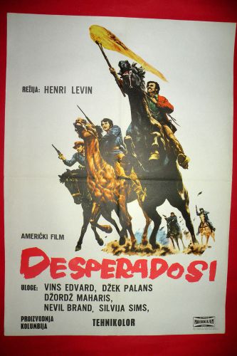 The desperados 1969 jack palance vince edwards sylvia syms exyu movie poster
