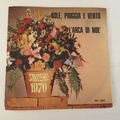 Sanremo 1970 tony arden sole pioggia e vento italian ps 45rpm 7&#034; single canzone