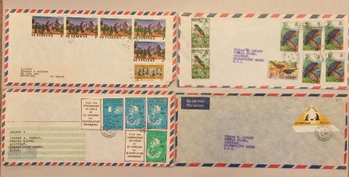 St vincent postage stamps kingstown carnival grenadines 1970&#039;s