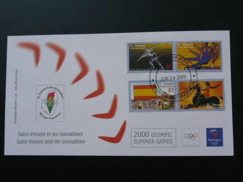 olympic games Sydney 2000 FDC St Vincent Grenadines 50955